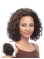 Sassy Brown Curly Chin Length Synthetic Wigs & Half Wigs