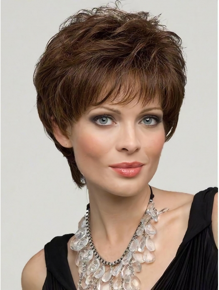 100% Hand Tied pixie cut Human Hair Wigs With Women features the latest ...
