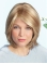 Fantastic Blonde Shoulder Length Straight  Layered Capless Synthetic Women Wigs