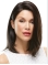 Brown Cool Straight  Medium  Hand-tied Synthetic Women Wigs