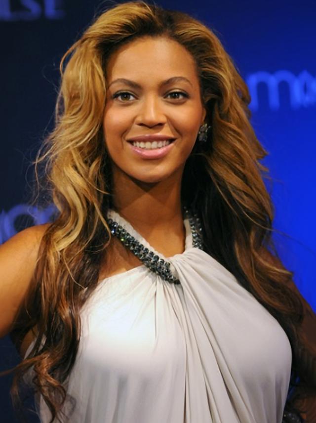 Beyonce Knowles Amazing 100% Human Hair Long Wavy Glueless Lace Front ...